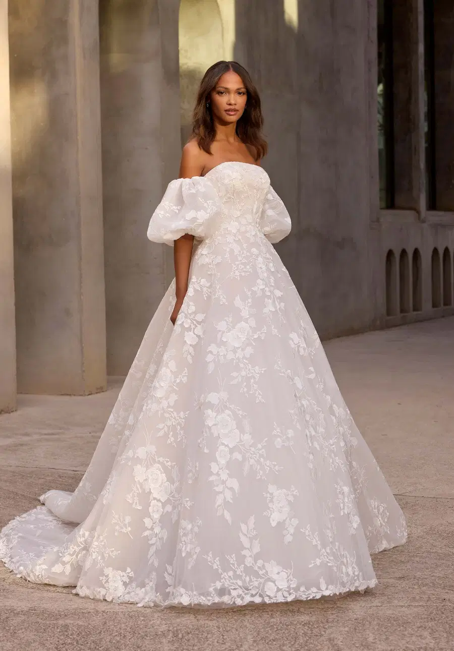 Callyso by Mori Lee: Ball Gown silhouette, straight neckline, tulle