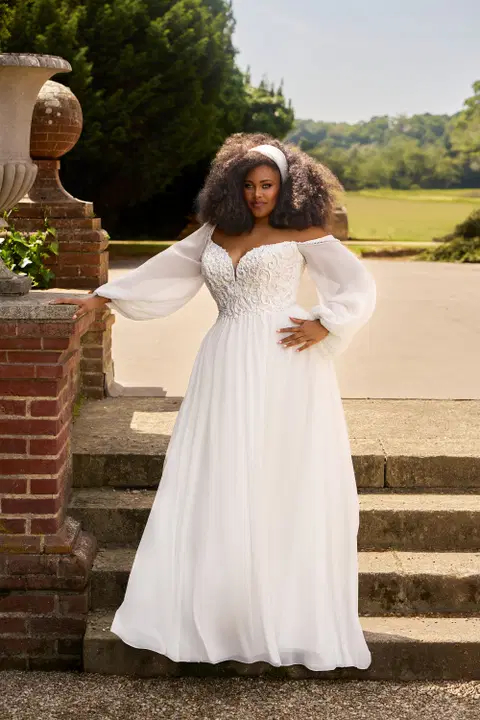 Style PH7031 wedding dress by Envy by Phoenix, A-line, chiffon