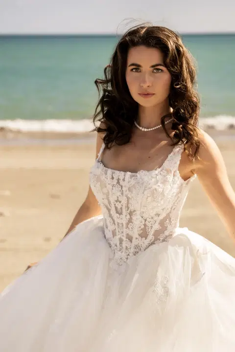 Danny wedding dress by Amo & Luv, ball gown, lace