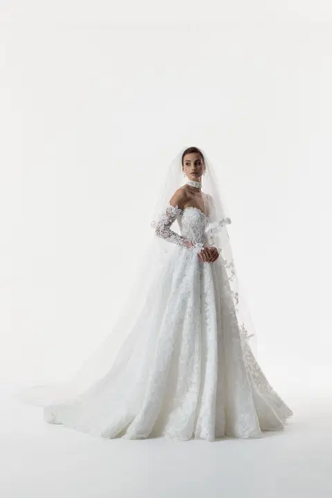 Adelaide wedding dress by Josephine Scott, A-line, lace