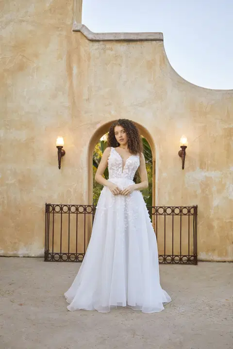 Kina wedding dress by Beloved by Casablanca, A-line, lace