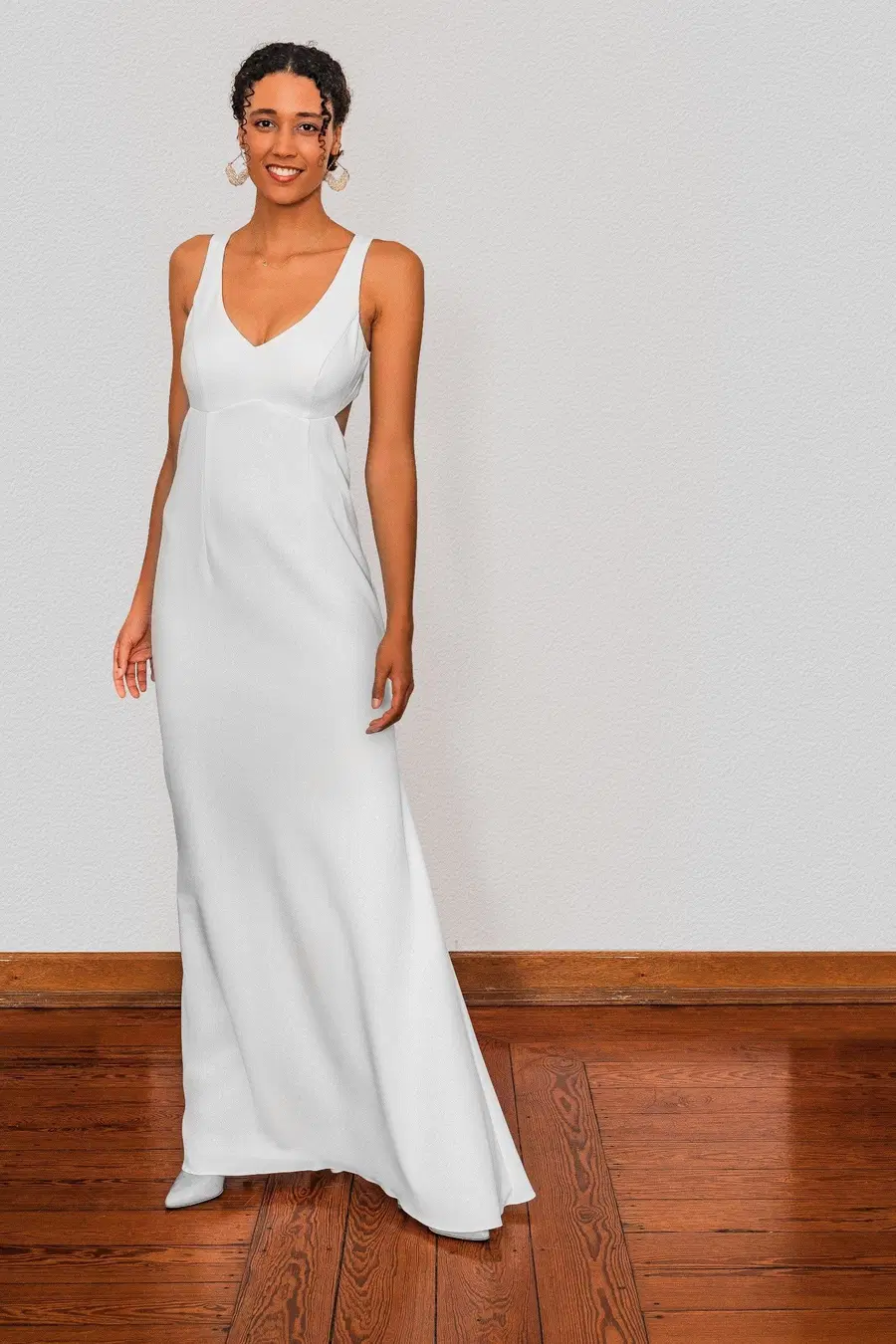Kleid BL 202026 by myprettydress by Basedow: A-Line silhouette, V-neck neckline, sleeveless, crepe