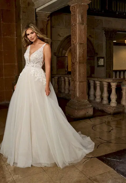 Style RB3222 wedding dress by Rachel Allan, A-line, tulle