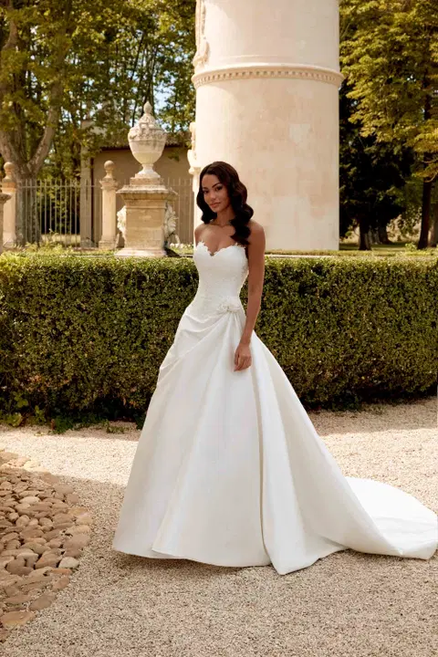 Style 44570 wedding dress by Sincerity Bridal, ball gown, lace