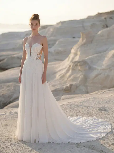 Teyla 1050050 wedding dress by Mori Lee, A-line, tulle