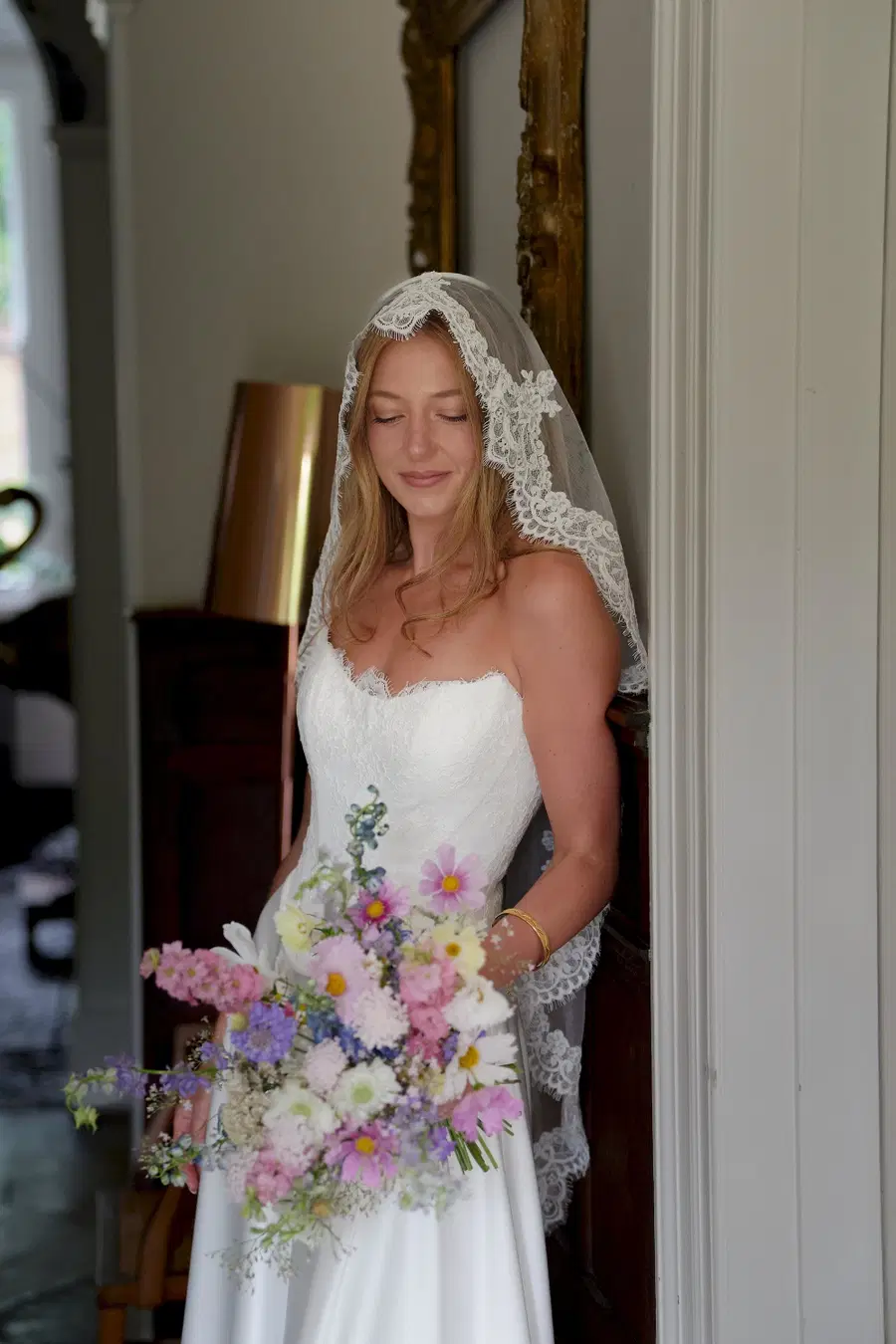 Landon by MWL Bride: sweetheart neckline, sleeveless, lace