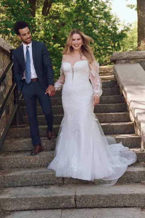 Benjie wedding dress by Maggie Sottero, mermaid, lace