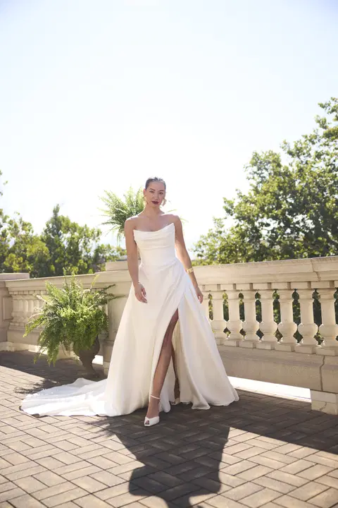 Kincaid wedding dress by Sottero & Midgley, ball gown, satin