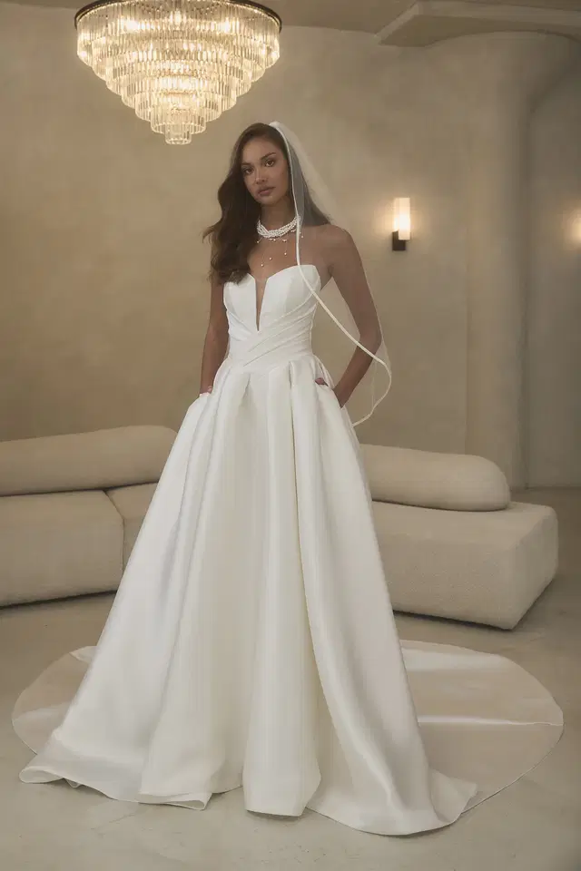2628 by Casablanca Bridal: Ball Gown silhouette, sweetheart neckline, tulle
