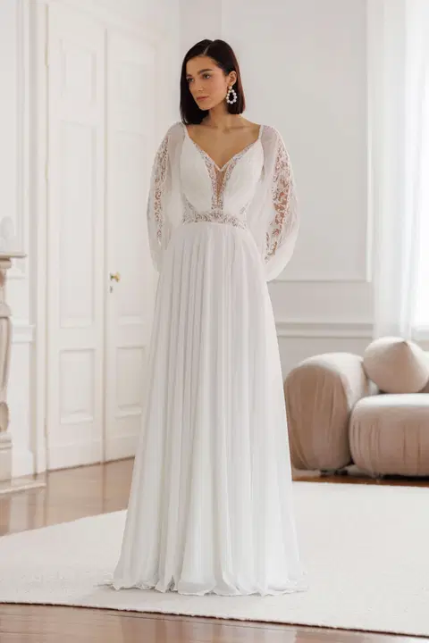 Style ART 26/12 wedding dress by Jarice, A-line, chiffon