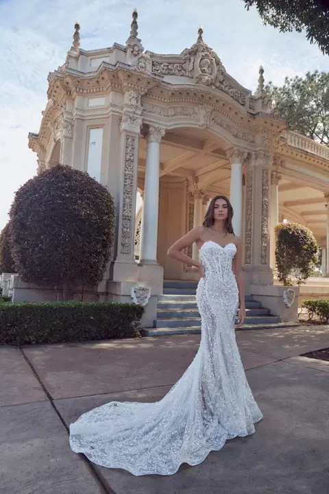 126247 Renata wedding dress by Calla Blanche, mermaid, lace
