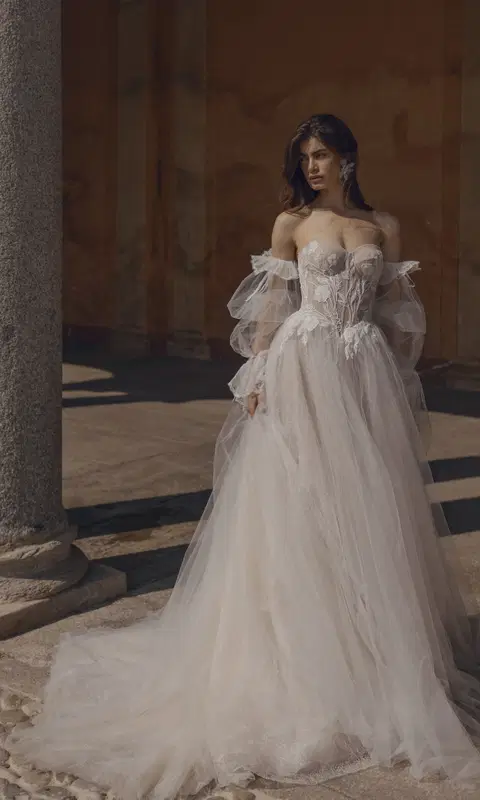 Ilaria 24-005(2) wedding dress by Love by Ricca Sposa, ball gown, tulle