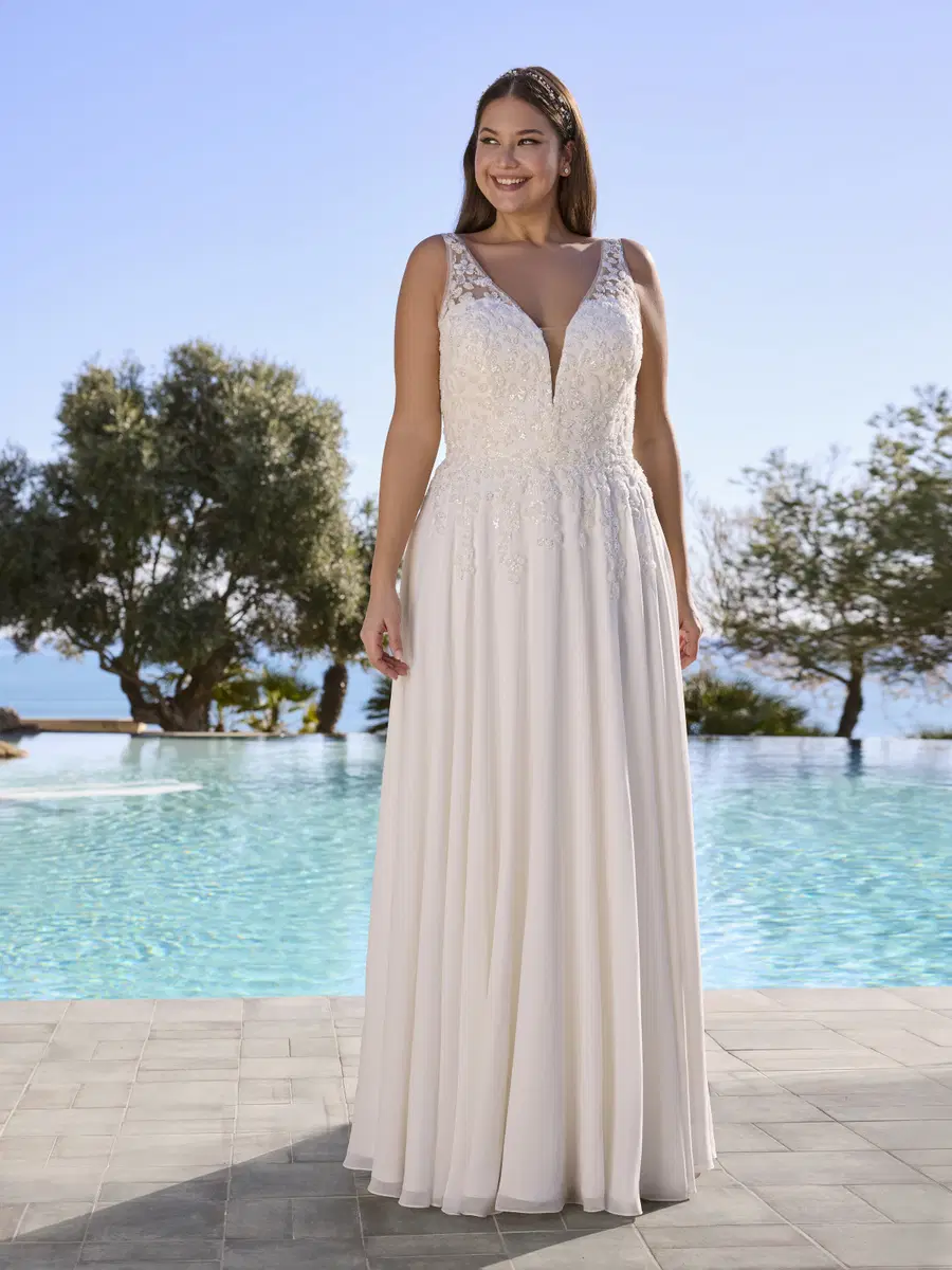 BERGENIA by Ladybird: A-Line silhouette, V-neck neckline, sleeveless