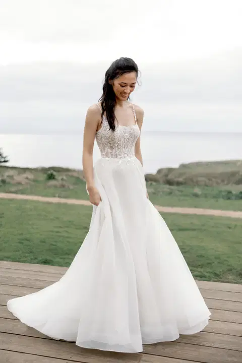 Cecily wedding dress by Adore, A-line, organza