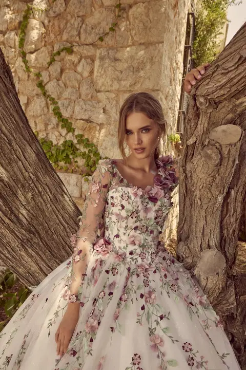 Zaylee wedding dress by Veni Infantino, A-line, tulle