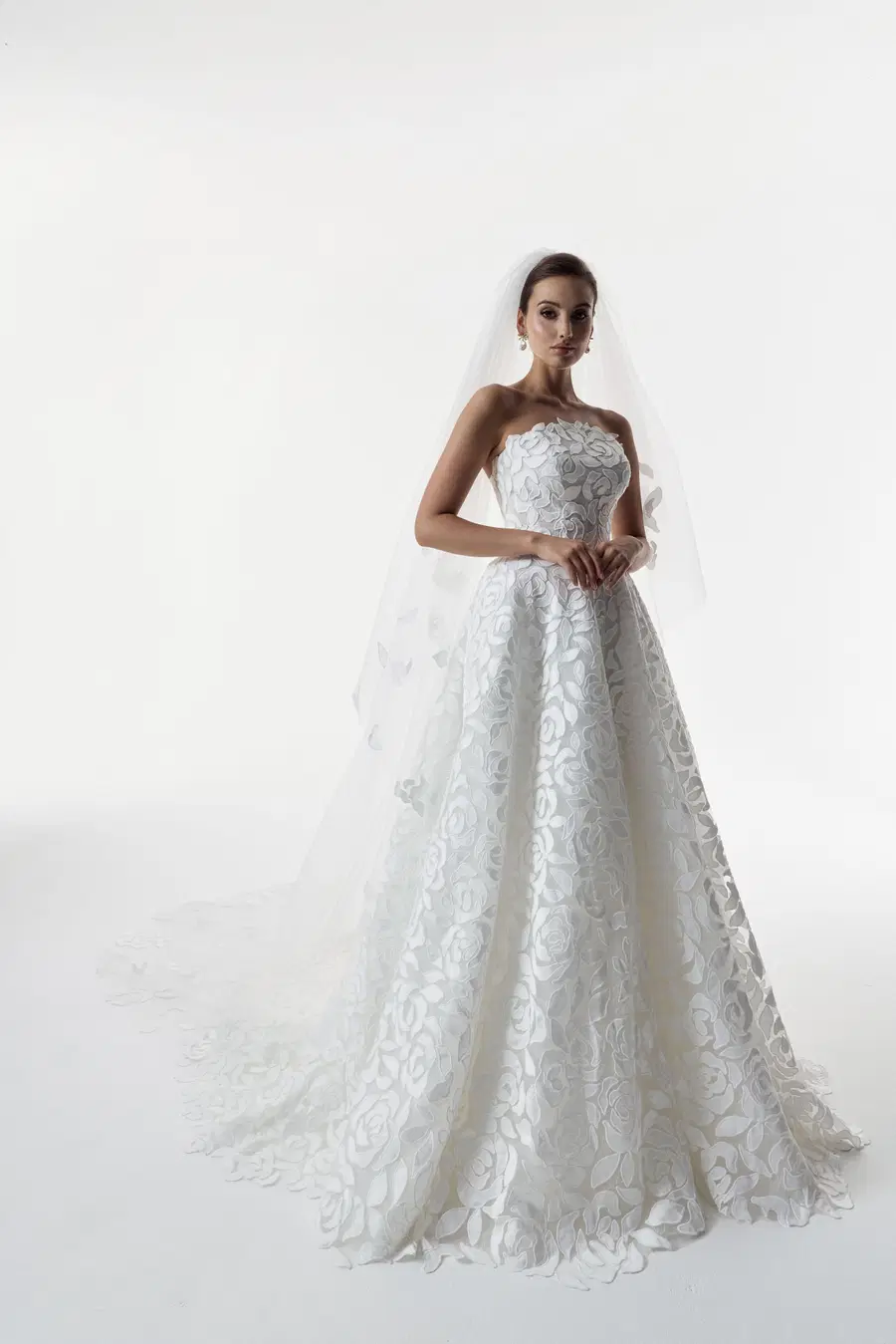 Flora by Josephine Scott: A-Line silhouette, straight neckline, sleeveless, lace