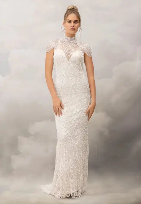 Anya Gown by Catherine Deane, trumpet, tulle