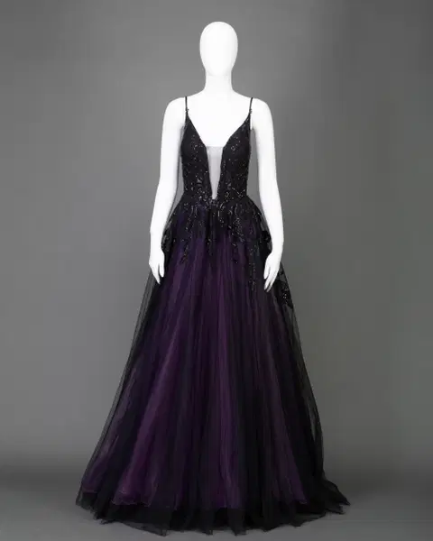 Purple wedding dress by DarkDreamCouture