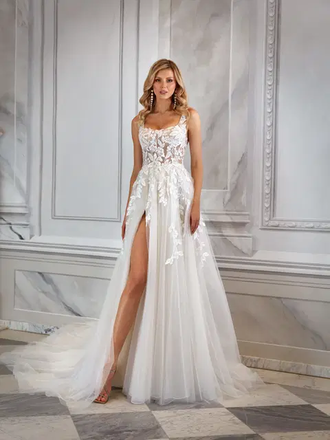 Kamryn wedding dress by Vanilla Sposa, A-line, lace