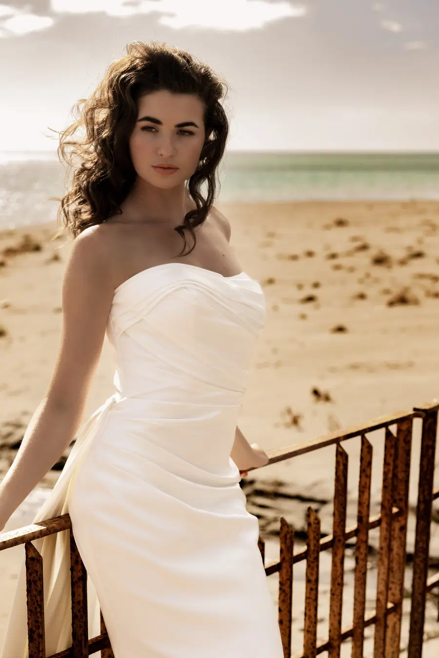 Doratea by Amo & Luv: Trumpet silhouette, sweetheart neckline, sleeveless, satin