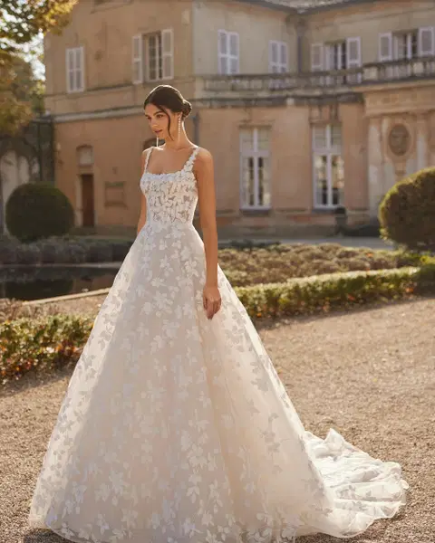 Velaz Brautkleid von Rosa Clara, A-Linie, Spitze