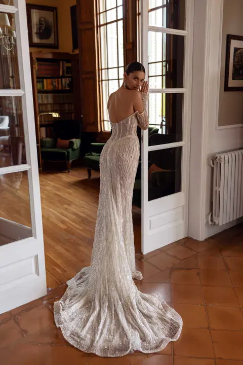 Embelia wedding dress by Tina Valerdi, mermaid, tulle