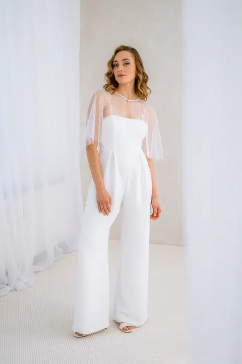 Jumpsuit Mireen by noni Selected, two-piece, crepe