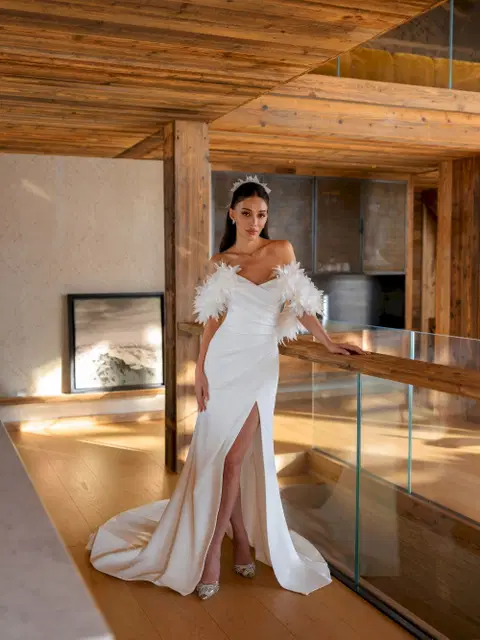 Laure Brautkleid von Innocentia, Meerjungfrau, Crepe