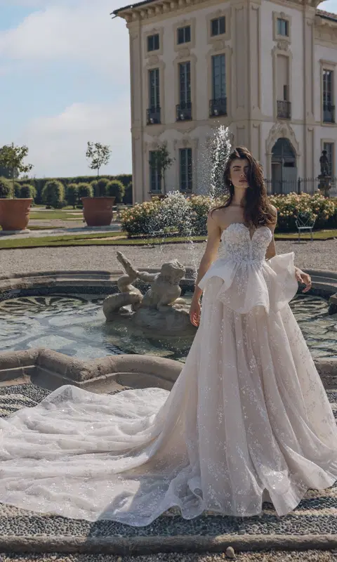 Eva 24-008(2) wedding dress by Love by Ricca Sposa, ball gown, tulle