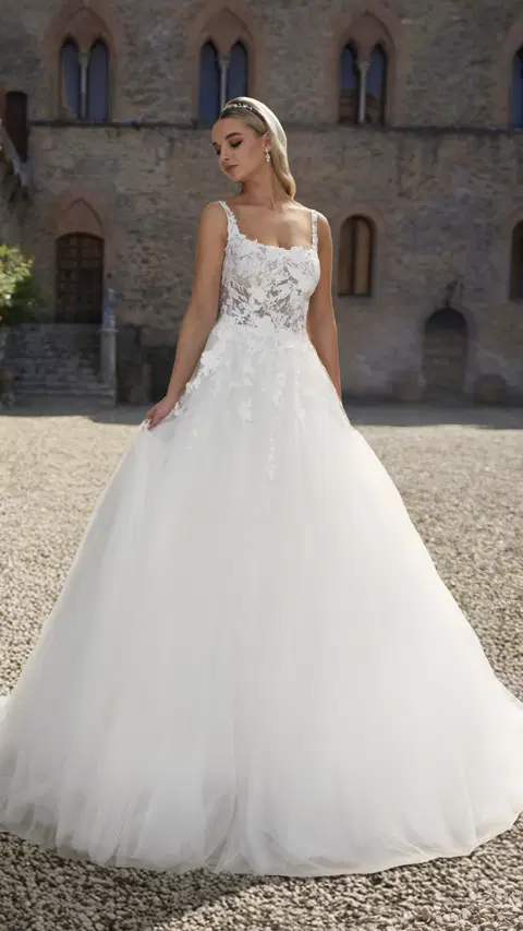 Jubilee Collection 26802 wedding dress by Jubilee Collection by Très Chic, ball gown, tulle
