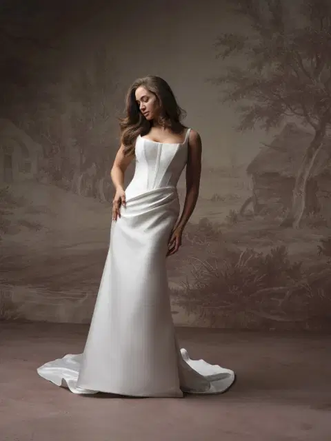Pamela wedding dress by Rebecca Ingram, fit & flare, tulle