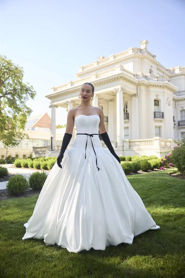 Adair by Sottero & Midgley: Ball Gown silhouette, scoop neckline, lace