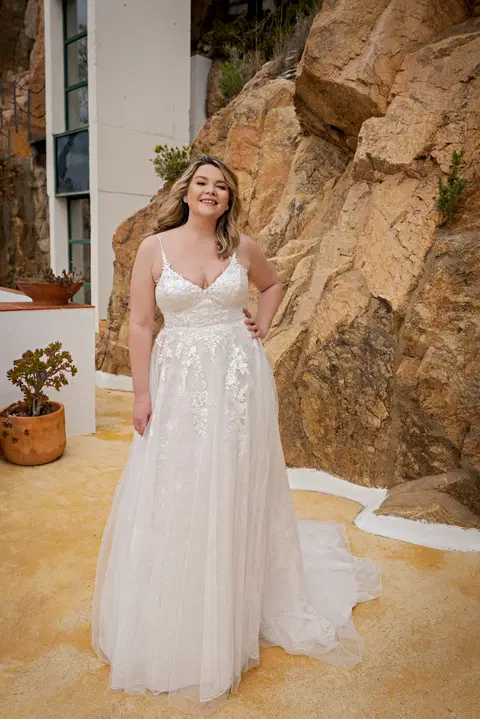 Style LB234 wedding dress by Lohrengel, A-line, lace