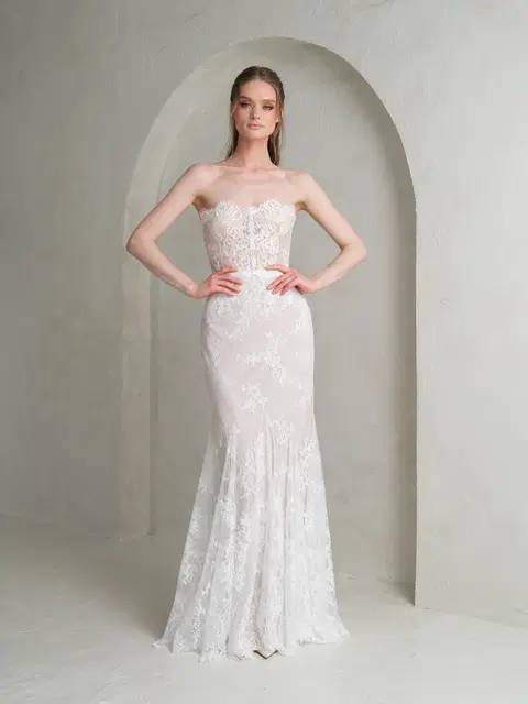 Elowen wedding dress by Katya Katya London, mermaid, lace