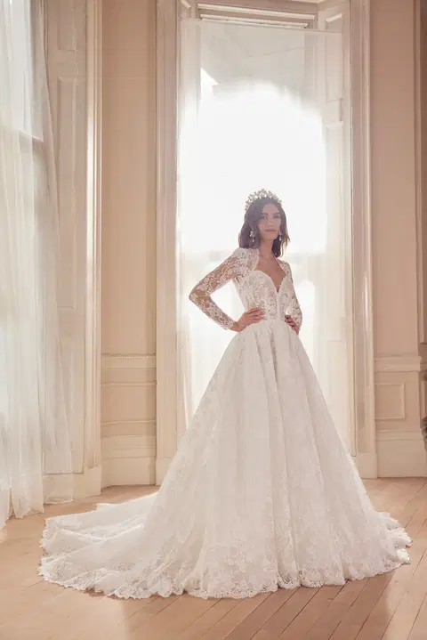 Victoria wedding dress by Josephine Scott, A-line, lace