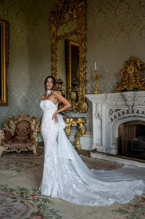 Style RB5125 wedding dress by Rachel Allan, mermaid, lace
