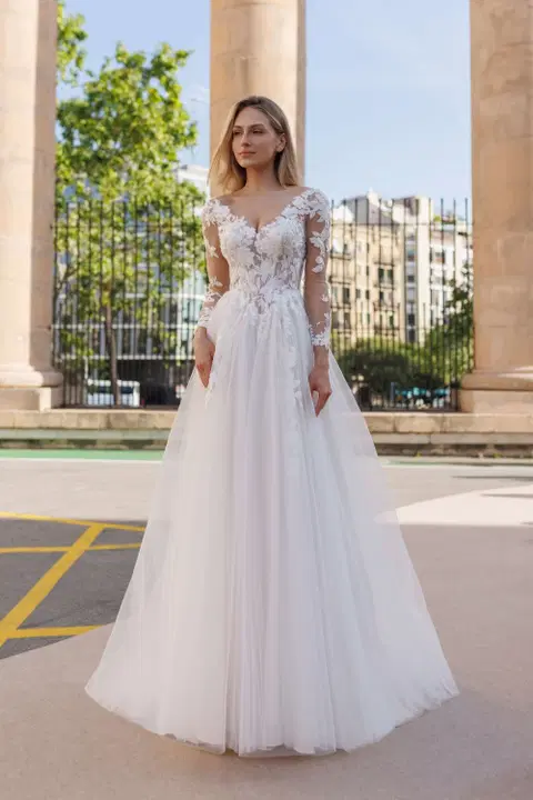 Style BR2706 wedding dress by Jarice, A-line, tulle