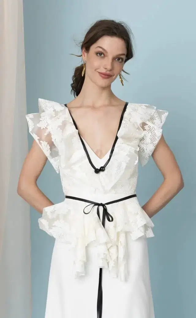 Lace Arti Top + Lace Arti Peplum by Kisui - view 2 of 4