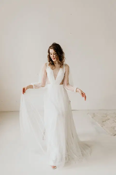 Rey wedding dress by Esther Hofmann, A-line, tulle