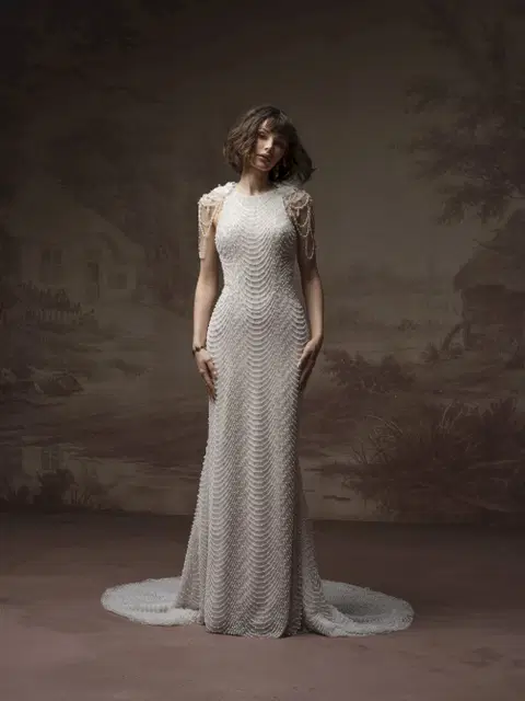 Oleta wedding dress by Sottero & Midgley, fit & flare, lace
