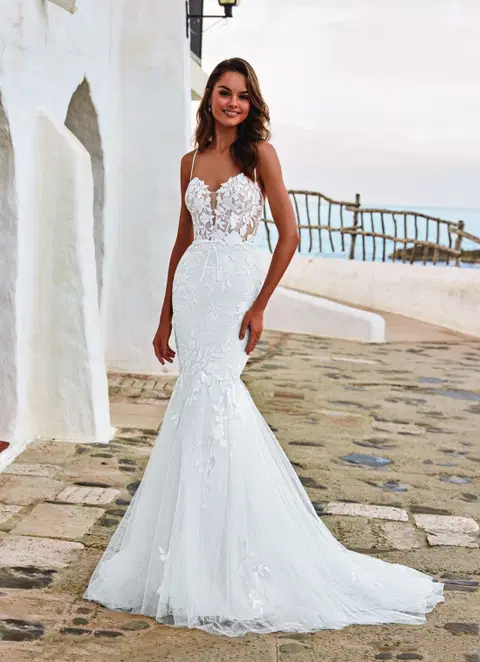 Dion wedding dress by Enzoani, mermaid, lace