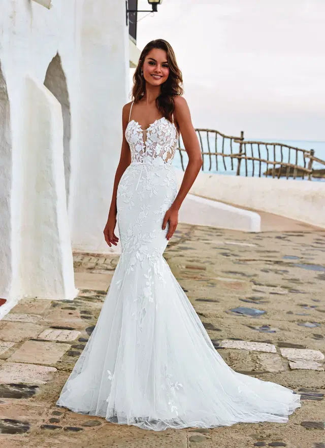 DION by Enzoani: Mermaid silhouette, sleeveless, lace