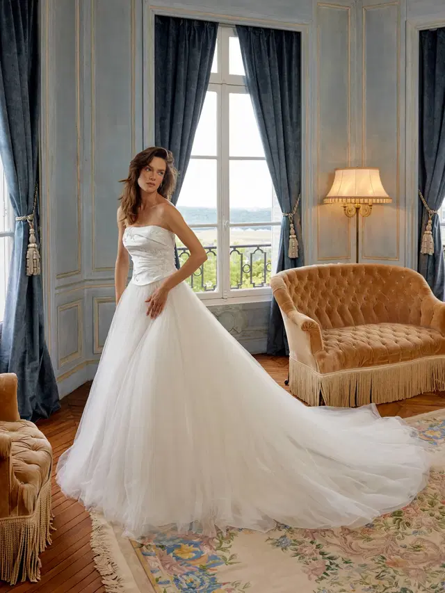 Matisse by Justin Alexander: Ball Gown silhouette, straight neckline, sleeveless, tulle