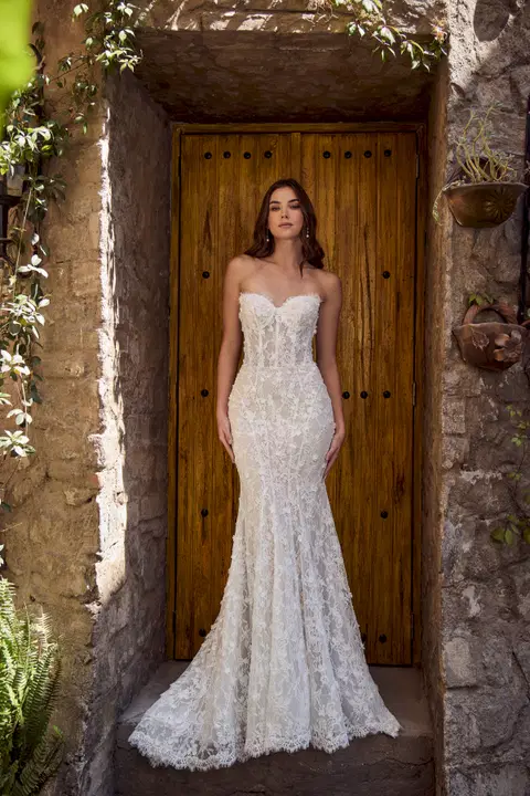 125253 Klara wedding dress by Calla Blanche, mermaid, lace
