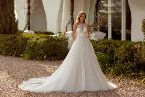 8009 princess glitter tulle skirt by Monica Loretti, ball gown, tulle