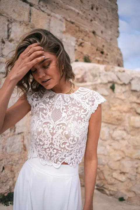 Caja Top by Malee, two-piece, lace