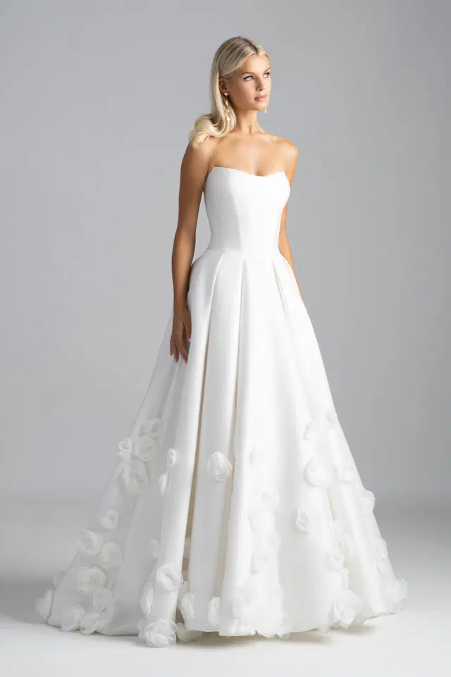 MJ1116 - Fenella by Madison James: Ball Gown silhouette, off-shoulder neckline, sleeveless, mikado