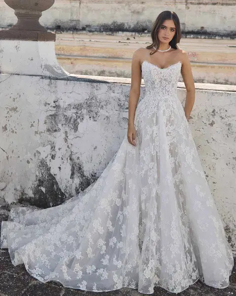 LA25243 Sam wedding dress by Calla Blanche, ball gown, lace