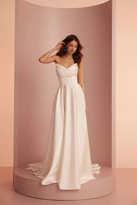 Style L415 wedding dress by Ariamo Light, ball gown, satin