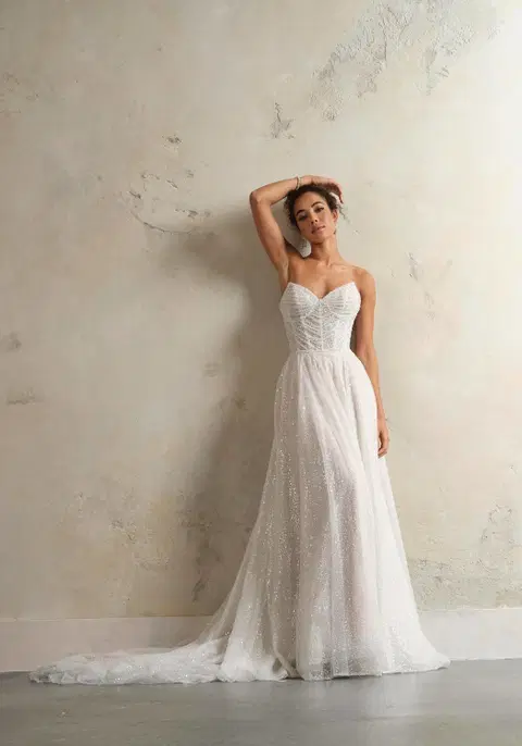 Monica wedding dress by Sottero & Midgley, A-line, tulle